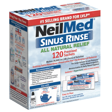 NeilMed - Nasal Rinse Salt - 120 sachets - for nasal shower